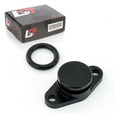 Drallklappe 22mm schwarz Alu mit O-Ring Ansaugbrücke für BMW 5er E39 E60 E61