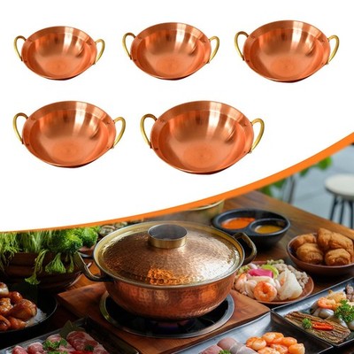 Kupfer Hot Pot Chinesischer Stil Hotpot Pfanne für Küche Familientreffen Camping