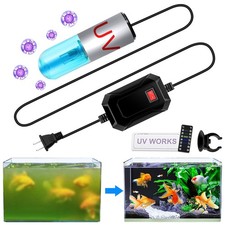Aquarium Clean Light 3 W mini 13W Submersible Light with UV Test Card,Aquari...