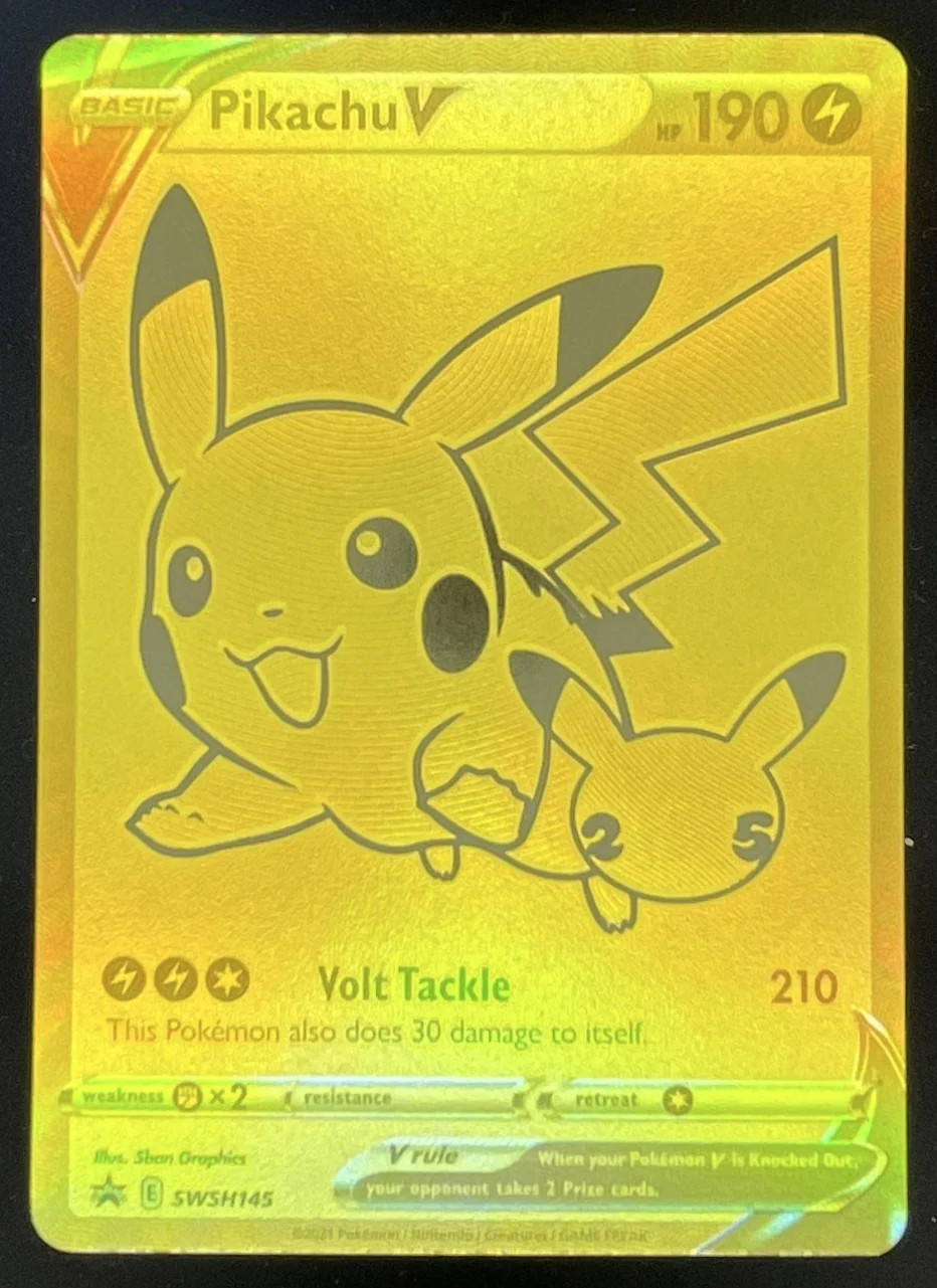 Pokemon Sword & Shield Black Star Promos #SWSH145 Pikachu V 2021
