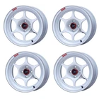 Genuine ENKEI Wheels PF06 16x6.5J +45 4x100 White [Set of 4]