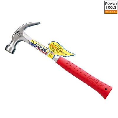 Estwing E3/20CREDBLACK E3/20C gebogener Klauenhammer - roter Vinylgriff 560 g (20 Unzen)