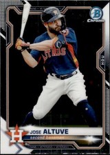 2021 Bowman Chrome Jose Altuve #24 Houston Astros 