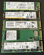 Lot of 5 Samsung/SK Hynix/Micron/Intel NVMe M.2 2280 2TB/1TB Drives