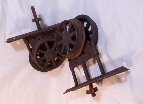 Steampunk Cast Iron Offset Wheels Belt Pullys