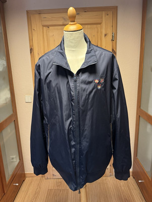 Paul & Shark Herren Bomberjacke Blau 5XL Polyester Reißverschluss gefüttert