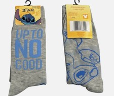Official Licensed Disney Lilo  Stitch Crew Socks Adult Size 9-13, One Pair NWT