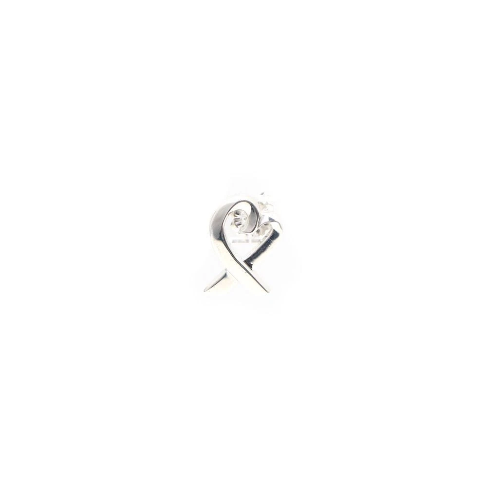 Tiffany & Co Loving Heart Ohrringe aus Silber 1 cm 1.5 cm (0.4 0.6 162029528 [U]