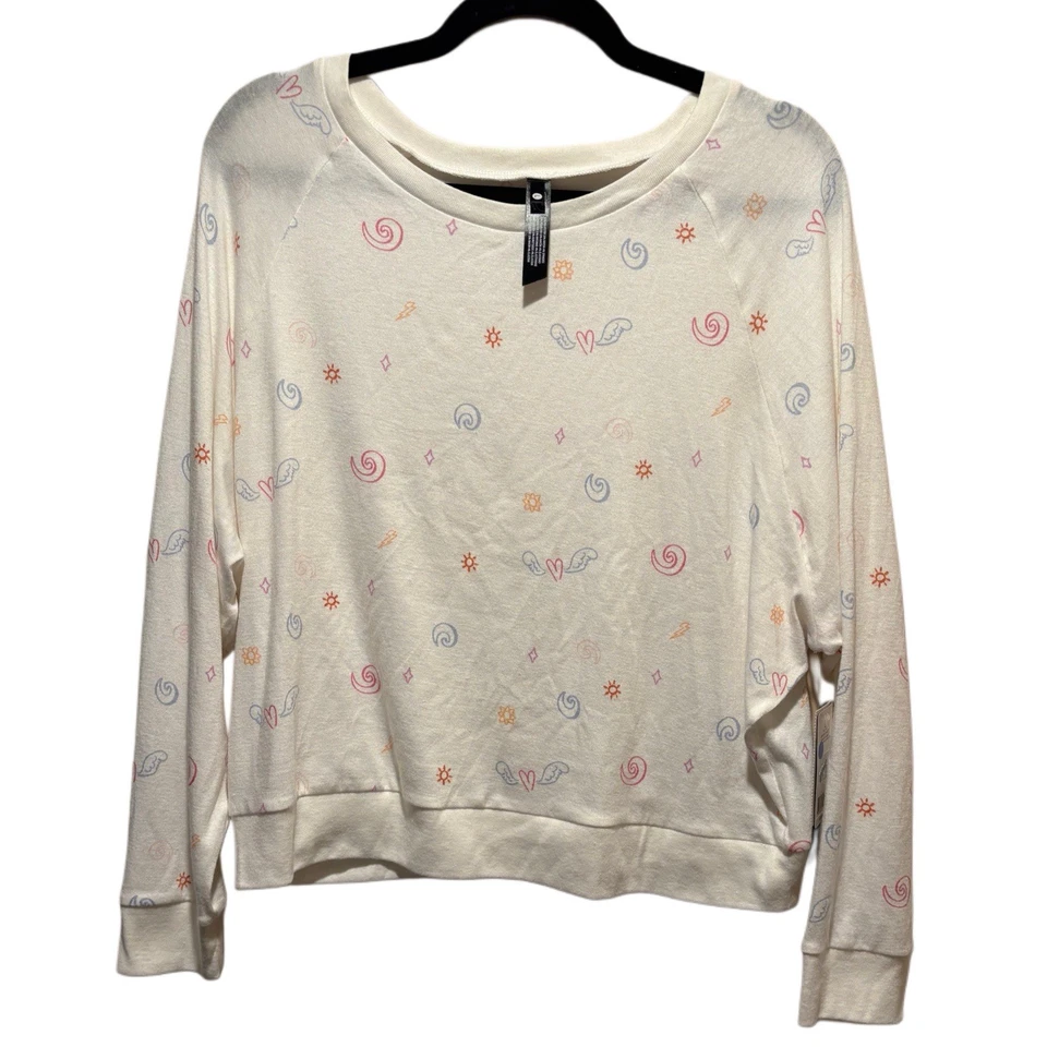 Conjunto Lounge Honeydew Star Seeker Marfim Doodles Novo com etiquetas Tamanho Grande - Imagem 3 de 4