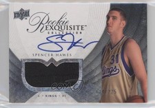 2007-08 Upper Deck Exquisite Collection 134/225 Spencer Hawes #76 Auto a0s