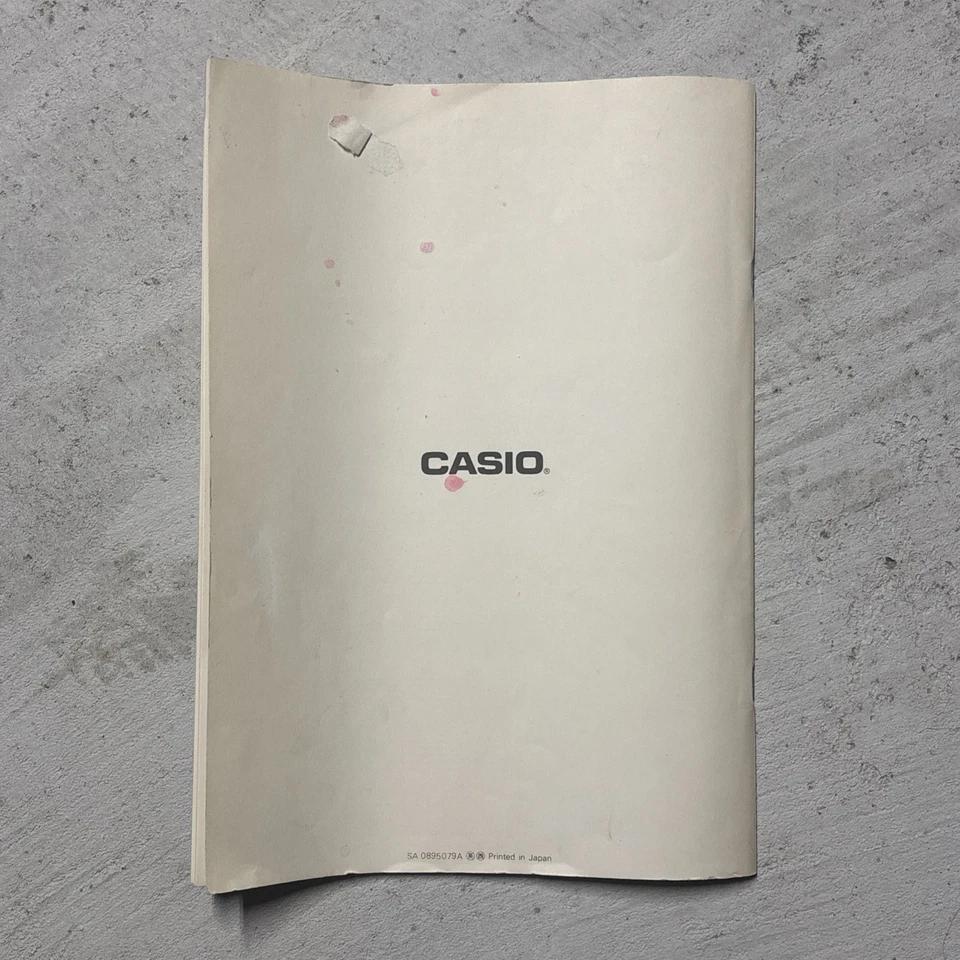 Casio SK-1 Box & Keyboard Original Operation Manual - Image 3 of 4