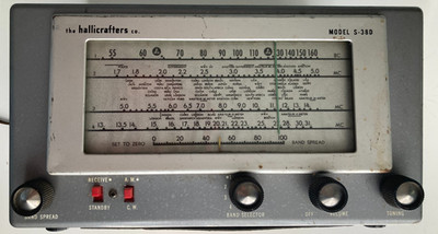 Hallicrafters S-38D Radio Receiver AM HAM SW Short Wave. Powers Up. Not Tested.