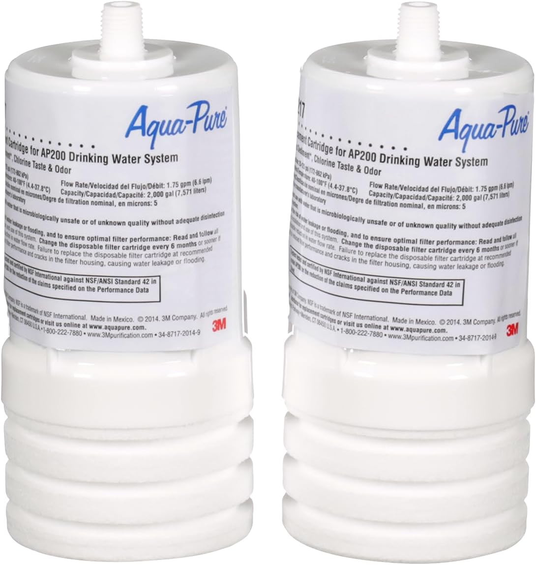 under Sink Replacement Water Filter Cartridge AP217, for Use