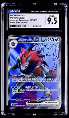 Pokémon 2025 Journey Together N's Zoroark ex Ultra Full Art Holo