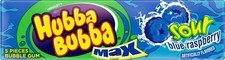 Hubba Bubba Sour Blue Raspberry Max Gum - 2 Packs - Retro Bubble Gum