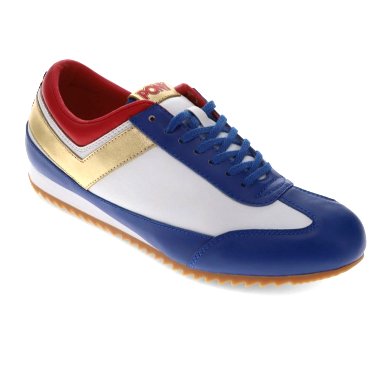 Scarpe sneakers uomo PONY Racer Lux vera pelle bianco blu rosso taglia 9 5