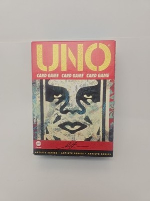 Mattel Uno Playing Card Game Deck Artist Series Shephard Fairley OBEY 