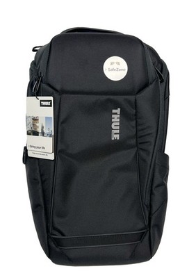 Thule Accent Eco-Friendly 28L Backpack with Hidden Pockets, Easy to Carry, Black