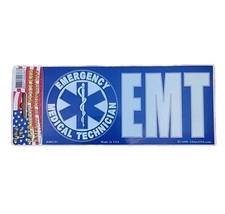 3X6.5" Decal Sticker EMT EMERGENCY MEDICAL TECHNICIAN Window Laptop Cling