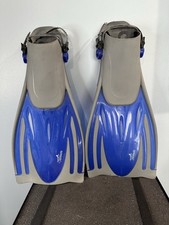 Speedo Dive Flippers ML/XL 9-13, EU 4-45, UK 8-10 1/2, Blue/Black, VGC 