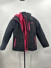 Reebok 3-in-1 system jacket girls Removable Fuzzy Liner Size 7/8 Hooded