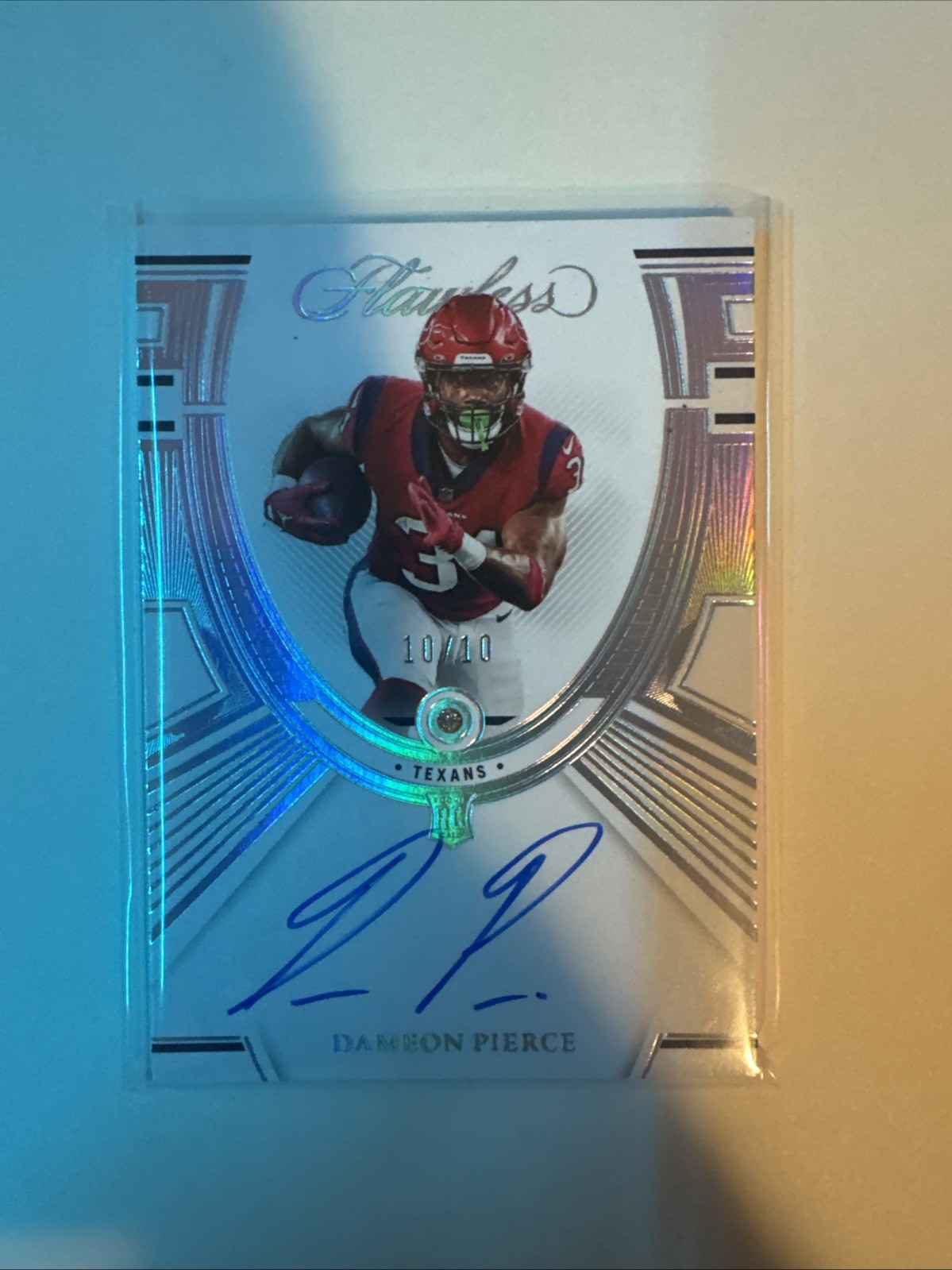 2022 Panini Flawless - Rookie Gems Signatures Dameon Pierce #RGM-11 Diamond /10