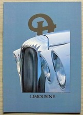 DAIMLER Limousine Car Sales Brochure c1982 Ref J/O/122