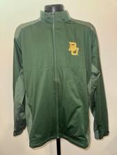 Men  s Antigua Baylor Bears Full Zip Activewear Outdoor Jacket Green XL