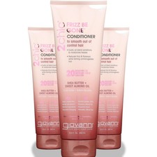 Image of Giovanni 2Chic Frizz Be Gone Conditioner Shea Butter Almond 8.5 Oz 3 Pack