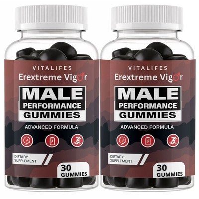 (2 Pack) Erextreme Vigor Gummies Advanced Vitamin Formula Supplement 30 Gummies
