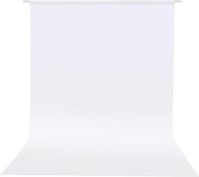 Photo Backdrop Curtains, 5X7 Ft White Backdrop for Photoshoot, White Photography