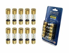 10 Absolute AGU150 AGU fuse 150 Amp AGU gold plated fuses round glass fuse