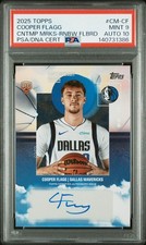 2025 TOPPS CONTEMPORARY MARKS RAINBOW FOILBOARD COOPER FLAGG PSA 9 AUTO 10