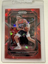 2022-2023 Panini Prizm Red Cracked Ice Corey Kispert  #173 Washington Wizards