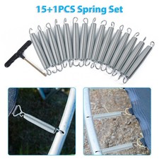 15 Pack Trampoline Springs 7&rdquo; 17.8cm Heavy Duty Galvanized Steel Replacement UK