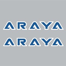 ARAYA - LETTERS - rim decals