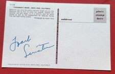 Actor Frank Sinatra Autographed Postcard + Snapshot Photo Vintage Original 1950s