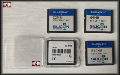 Silicon Systems Compact Flash CF-Card 32 64 128 256 512MB 1GB 2GB m. Schutzhülle