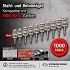 1000 Nägel kompatibel mit Hilti BX 4 24 mm – Betonnägel Stahlnägel