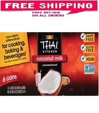Thai Kitchen Unsweetened Coconut Milk 13.66 fl. oz. cans, 6 pk.