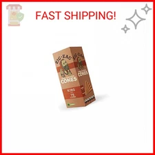 ZIG-ZAG King Size Pre Rolled Cones - 75 Pack - Natural Unbleached Rolling Papers