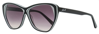 Karl Lagerfeld Cat Eye Sunglasses KL6103S 006 Black/White  display picture 1