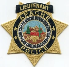 SAN CARLOS ARIZONA APACHE INDIAN TRIBE TRIBAL POLICE PATCH