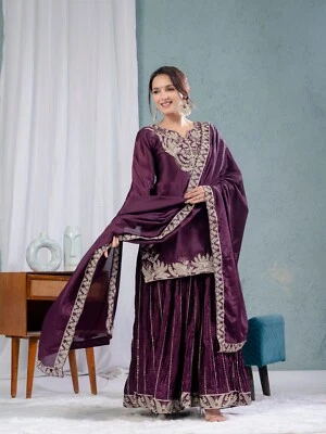 Indisch Bollywood Designer Kleid Salwar Kameez Party Wear Hochzeit Readymade Für - Bild 1 von 4