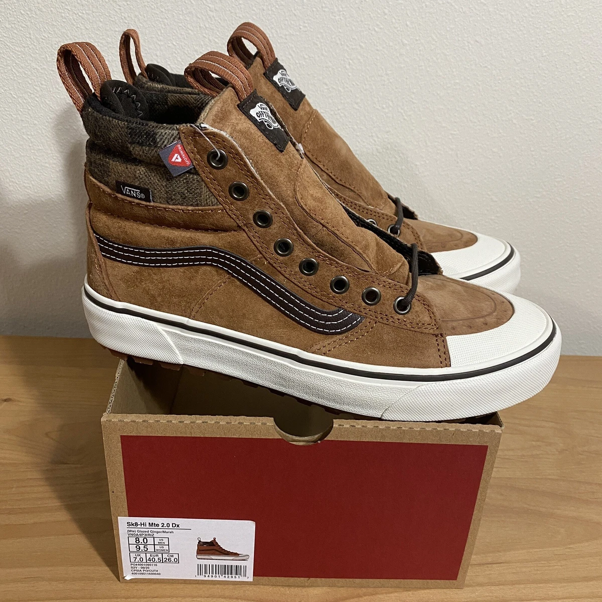 vans sk8 hi glazed ginger