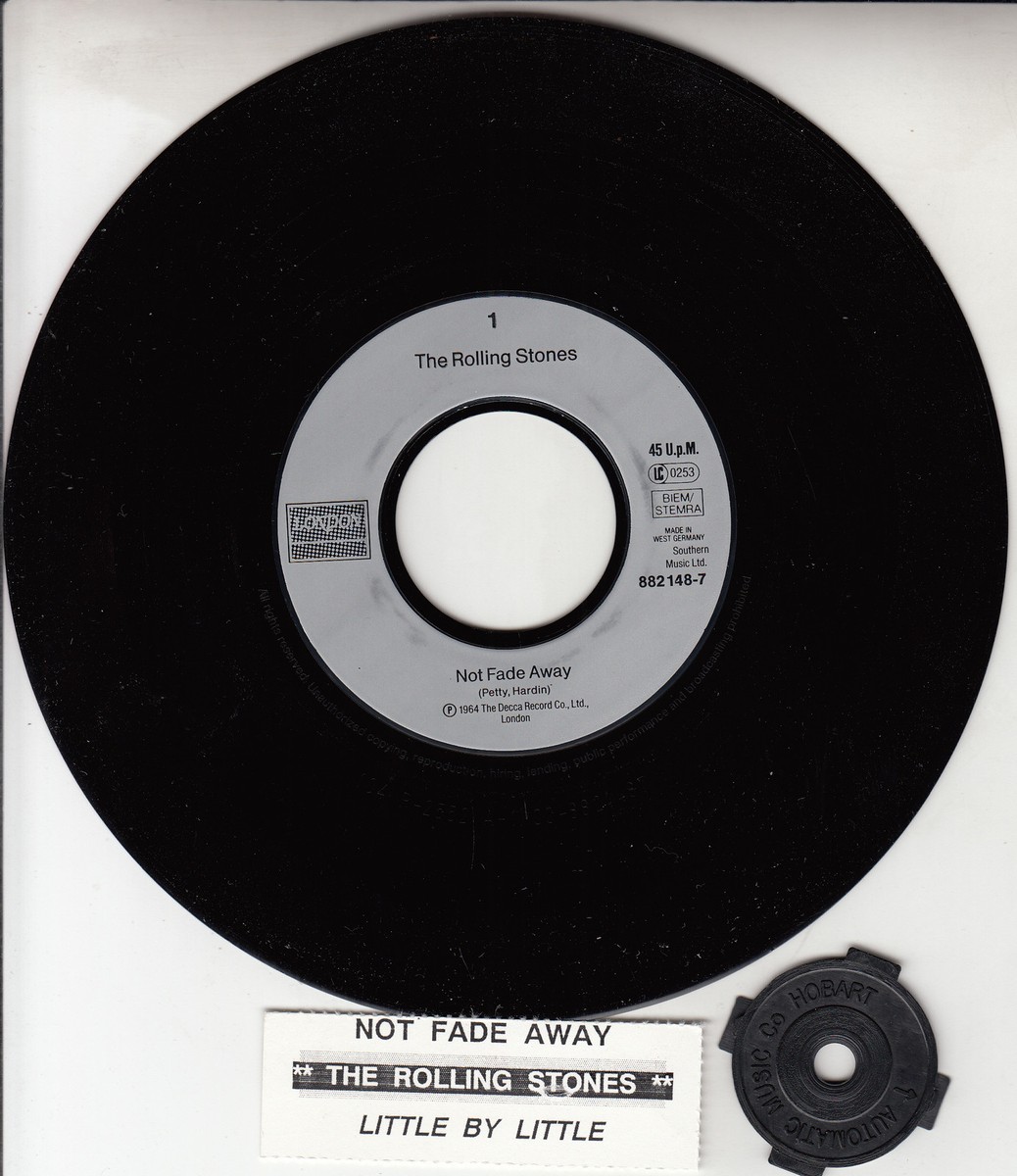 ROLLING STONES Not Fade Away & Little By Little PICTURE SLEEVE 45