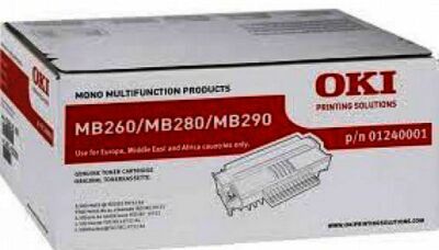 Oki  01240001 Toner black für MB260 MB280 MB290 High Capacity  OVP A