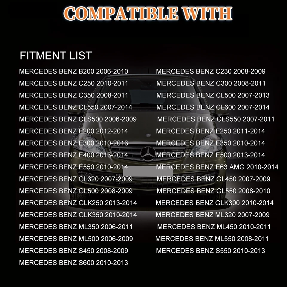 Fog lights For MERCEDES-BENZ Selected Models 2006-2014; 2518200756; 2518200856 - Image 2 of 4