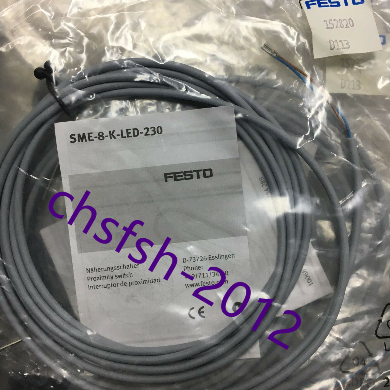 Sensore Di Prossimità Festo SME-8-K-LED-230 (152820) - Interruttore Magnetico Nuovo - Foto 4