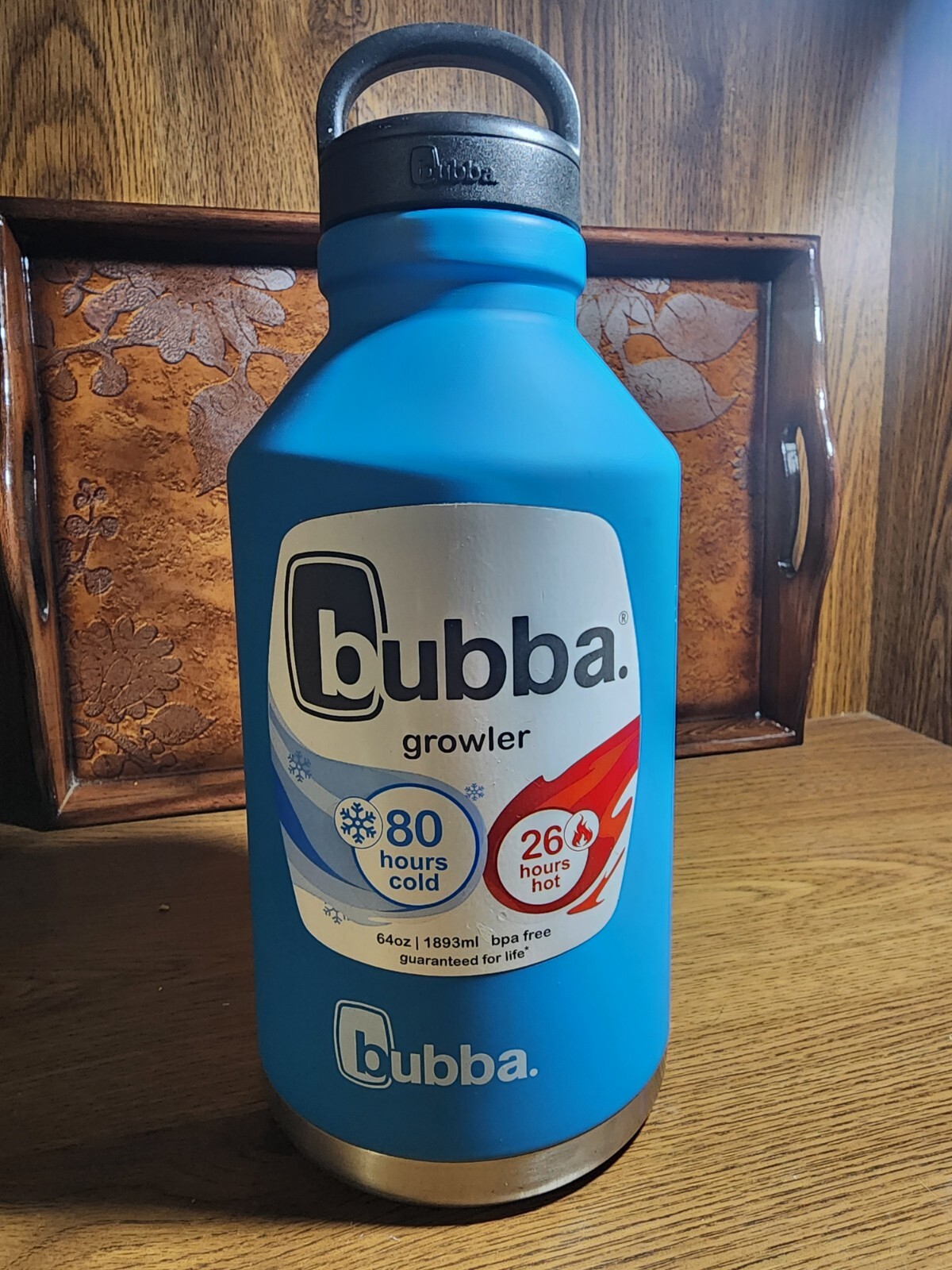 Bubba Growler 64OZ WM blue Sorbet RUBB 80hours cold/26hours hot. Color